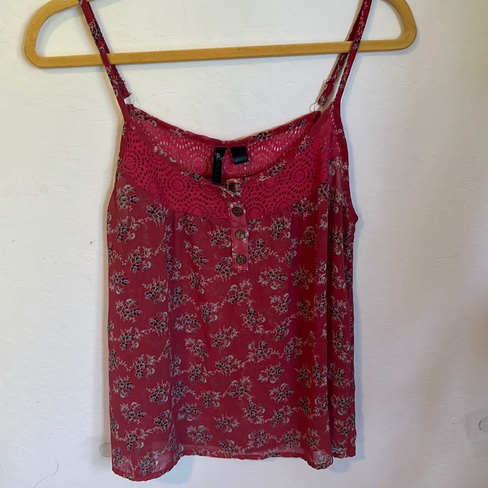 Size small pink strapless blouse